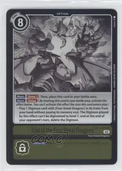 2022 Digimon Card Game - Draconic Roar (EX3) Trial of the Four Great Dragons - Image 1