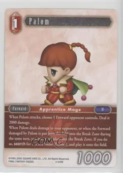 2016 Final Fantasy Trading Card Game: Opus 2 Collection Palom #016R - Image 1
