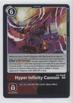 2022 Digimon Card Game - Draconic Roar (EX3) Hyper Infinity Cannon #EX3-066 - Image 1