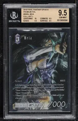 2019 Final Fantasy Trading Card Game: Opus 9 Collection Meia BGS 9.5 GEM MINT - Image 1