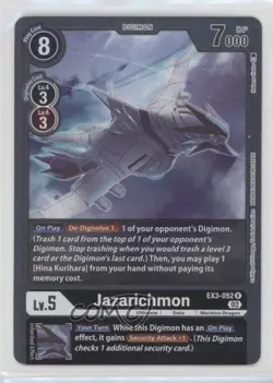 2022 Digimon Card Game - Draconic Roar (EX3) Jazarichmon #EX3-052 - Image 1