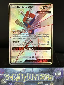 Pokemon Card Kartana GX SV73/SV94 Hidden Fates Shiny Vault Full Art Holo Rare NM - Image 1