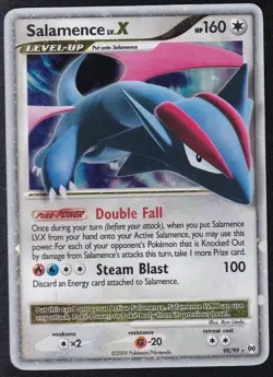 Pokemon Card Salamence Lv.X 98/99 Holo Rare Platinum Arceus - Lightly Played - Image 1