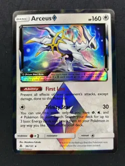 Arceus 96/131 - S&M Forbidden Light Holo Rare Prism Pokemon Card - LP/NM - Image 1