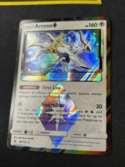 Arceus 96/131 - S&M Forbidden Light Holo Rare Prism Pokemon Card - LP/NM - Image 2
