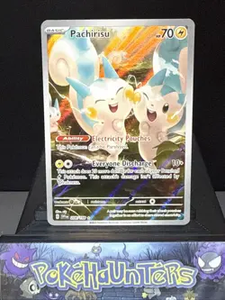 Pokemon Card Pachirisu 208/198 Illustration Scarlet & Violet Base Holo Rare NM - Image 1