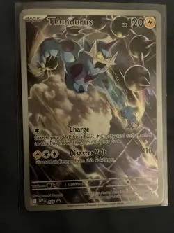 Thundurus Pokemon Trading Card - Charge & Disaster Volt Abilities - Image 1