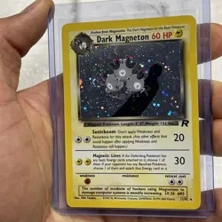 Dark Magneton 11/82 Pokemon TCG Base Set Team Rocket Holo LP/NM Vintage Card - Image 1