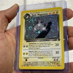 Dark Magneton 11/82 Pokemon TCG Base Set Team Rocket Holo LP/NM Vintage Card - Image 2