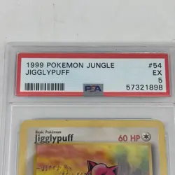 Jigglypuff Jungle Collection Pokemon Card TCG, 54/64 PSA 5 - Image 2