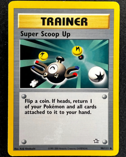 Trainer Super Scoop Up 98/111 - Pokemon Card TCG - Neo Genesis - Regular - LP - Image 1