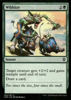 Wildsize 264/361 Commander Legends MTG Magic the Gathering card - Image 1