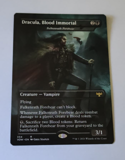 MtG Dracula, Blood Immortal (VOW-334) Rare Dracula Art English MINT - Image 1