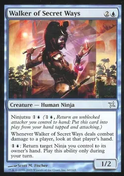 Walker of Secret Ways - Light Play MTG Betrayers of Kamigawa - Image 1