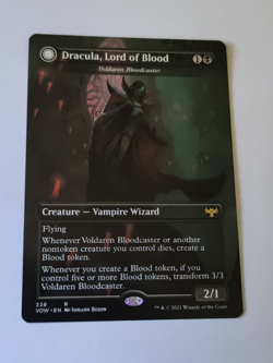 MtG Dracula, Lord of Blood (VOW-338) Rare Dracula Art English MINT - Image 1