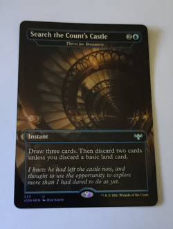 MtG Search the Count's Castle (VOW-333) Uncommon Dracula Art Foil English MINT - Image 1