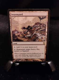 MtG - Swarmyard x1 - Time Spiral - Rare - Land Staple - Excellent/Lightly Played - Image 1