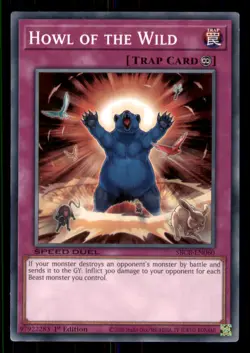 Yugioh Howl of the Wild #SBCB-EN060 Speed Duel: Battle City Box LP - Image 1