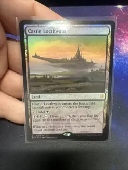 MTG | Castle Locthwain | ELD | Foil | Moderately Played | English - Image 1