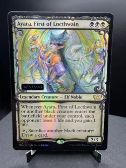 MTG: Multiverse Legends Ayara First of Locthwain 485/500 Serialized Foil NM! - Image 1