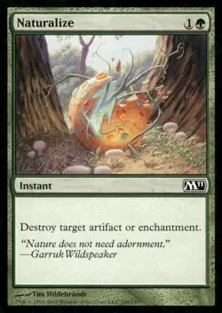 Naturalize M11 MTG Magic the Gathering card - Image 1