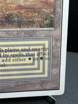 MTG Magic The Gathering Unlimited Scrubland not Revised Dual Land LP/MP 1993 - Image 4