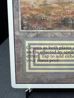 MTG Magic The Gathering Unlimited Scrubland not Revised Dual Land LP/MP 1993 - Image 5