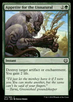 Appetite for the Unnatural 141/264 Kaladesh MTG Magic the Gathering card - Image 1