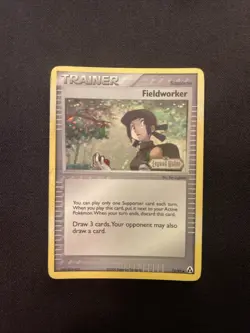 Fieldworker 73/92 Legend Maker Stamped Holo Rare Pokemon MP - Image 1