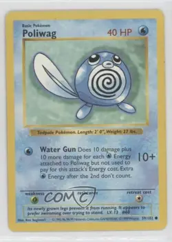Poliwag Shadowless Pokemon Base Set #59 1999 - Image 1