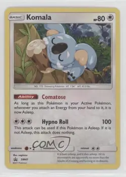 Komala Pokemon Sun & Moon Black Star Promo #SM41 - Image 1