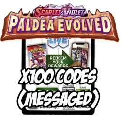100 Paldea Evolved Booster Pack Codes - Pokemon TCG Live eBay Messaged - Image 1