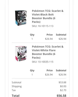 Pokemon Black Bolt and White Flare Booster Bundle Set of 2 Sealed - Image 2