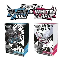 Pokemon Black Bolt and White Flare Booster Bundle Set of 2 Sealed - Image 1