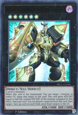 BROL-EN084 INZEKTOR EXA-BEETLE ULTRA RARE NEAR MINT 1ST EDITION YuGiOh CARD TCG - Image 1