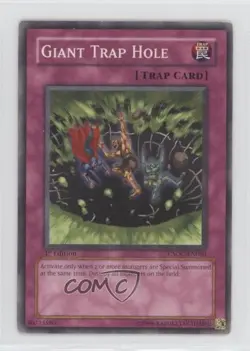 Giant Trap Hole 1st Ed. YuGiOh Crossroads of Chaos #CSOC-EN0080 2008 - Image 1