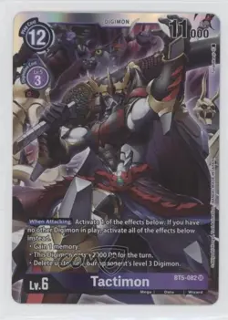 2021 Digimon Card Game - Battle of Omni Super Rare Tactimon #BT5-082 - Image 1