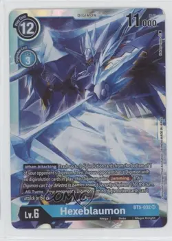 2021 Digimon Card Game - Battle of Omni Super Rare Hexeblaumon #BT5-032 - Image 1