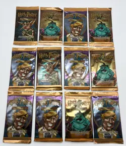 🔥HARRY POTTER TRADING CARD GAME 2002 CHAMBER OF SECRETS BOOSTER PACK LOT OF 12 - Image 1