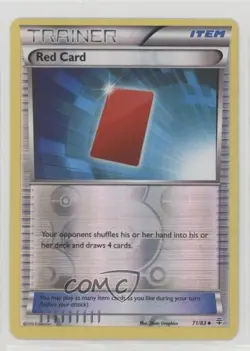 Red Card Reverse Foil Pokemon XY Generations #71 - Image 1
