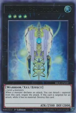 BROL-EN059 Number 39: Utopia 1st Edition Ultra Rare NM YuGiOh Trading Card TCG - Image 1