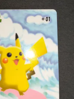 Surfing Pikachu #01 Sealdass Sticker BANDAI Nintendo Japanese Pokemon Card eb105 - Image 3
