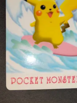 Surfing Pikachu #01 Sealdass Sticker BANDAI Nintendo Japanese Pokemon Card eb105 - Image 4