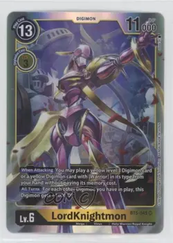 2021 Digimon Card Game - Battle of Omni Super Rare LordKnightmon #BT5-045 - Image 1