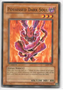Yu-Gi-Oh Legacy of Darkness Possessed Dark Soul LOD-004 1st Edition Card - Image 1