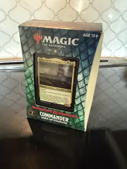MTG Forgotten Realms Aura Of Courage Commander Deck New Sealed 630509982677 - Image 1