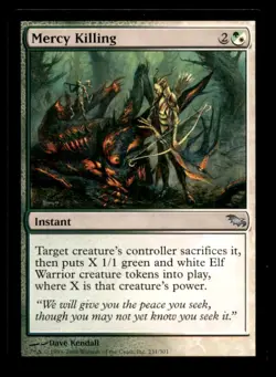 MTG Mercy Killing LP Light Play Shadowmoor [1711] - Image 1