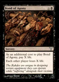 MTG Bond of Agony LP Light Play Dissension [1695] - Image 1