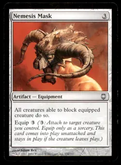 MTG Nemesis Mask LP Light Play Darksteel [1714] - Image 1