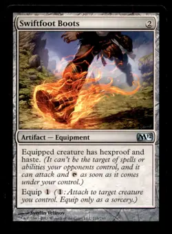 MTG Swiftfoot Boots LP Light Play Magic 2012 [1764] - Image 1